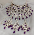 Purple Heavy Choker Jewellery Set