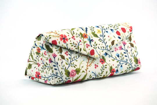 Floral Pattern White Hard Cover for Sunglasses