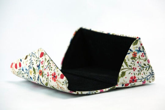 Floral Pattern White Hard Cover for Sunglasses