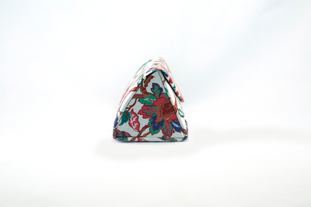 White Floral Pattern Hard Cover for Sunglasses