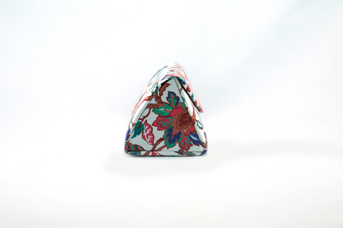 White Floral Pattern Hard Cover for Sunglasses