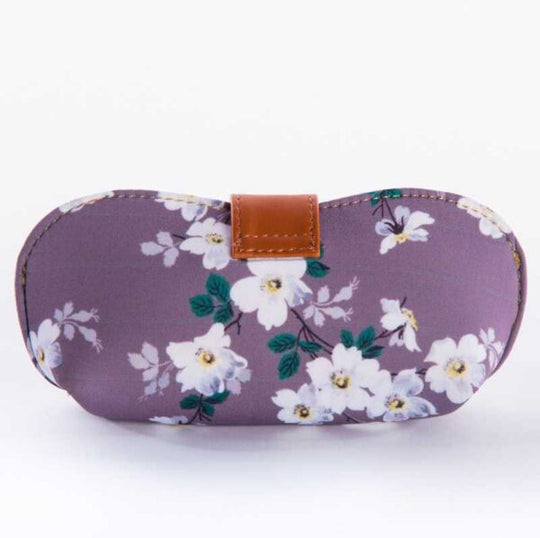 Jasmine Floral Grey Soft Cover for Sunglasses
