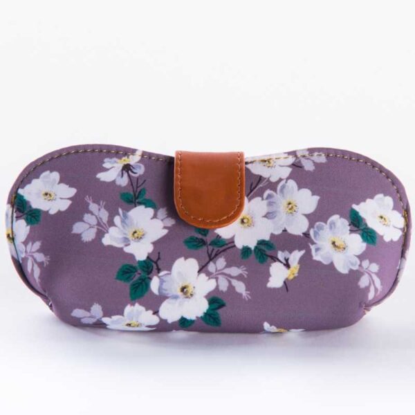 Jasmine Floral Grey Soft Cover for Sunglasses