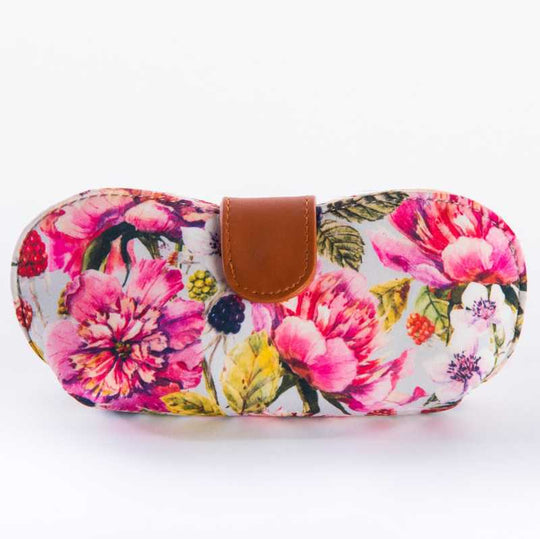 White Floral Pattern Soft Cover for Sunglasses