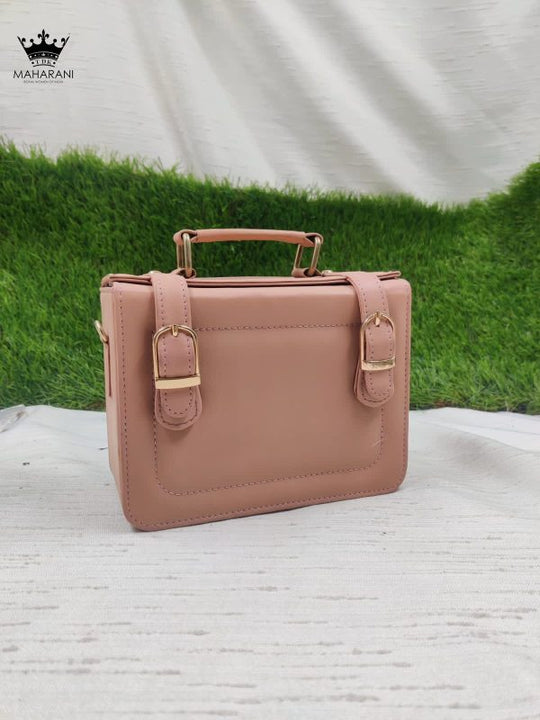 Beige Madame Briefcase Handbag