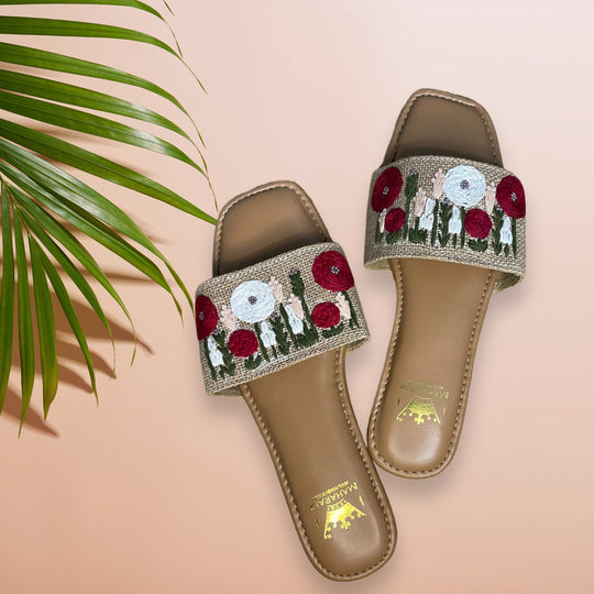 Crochet Embroidery Women’s Flats