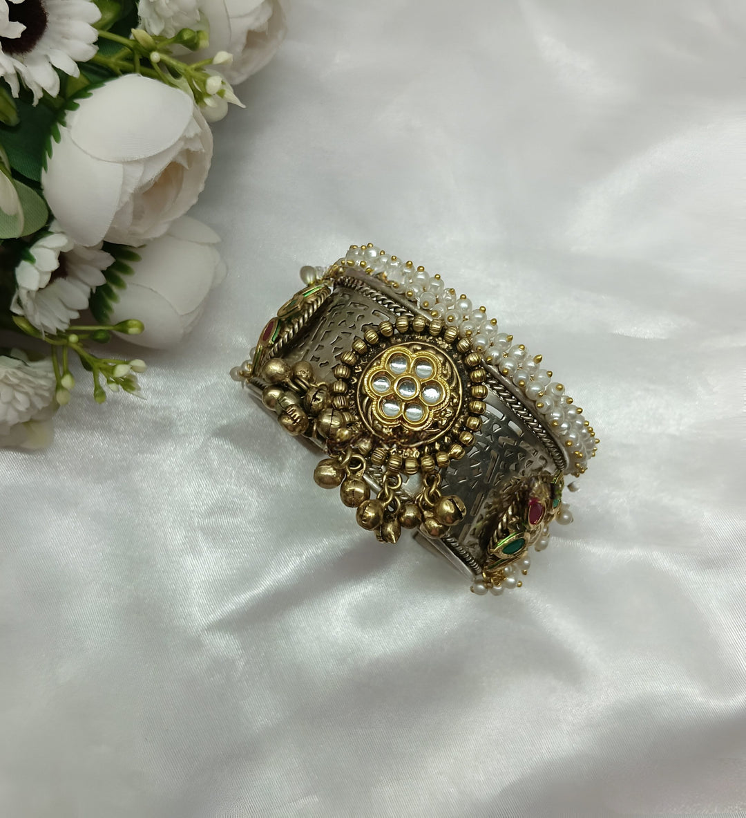Gold Handmade Brass Adjustable Fusion Bracelet