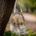 Gold Hand Embroidered Potli