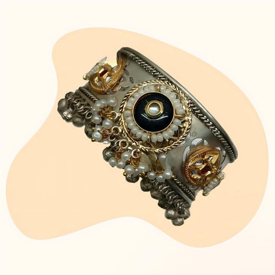 Black Handmade Brass Adjustable Fusion Bracelet