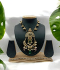 Multicoloured Handmade Gold Plated Brass Oxidized Necklace