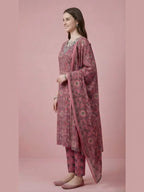 Lilac Pink Jaipuri Print Work Women’s Salwar Set