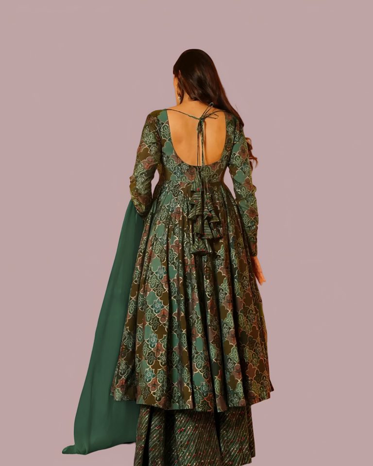 Peacock Green Digital Printed Women’s Salwar Set