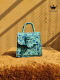 Sea Green Mini Chic Box Tote Bag