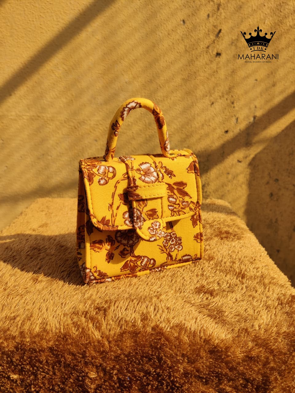 Yellow Mini Chic Box Tote Bag