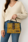 Mustard Yellow Medium Sized Box Tote Bag