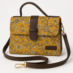 Mustard Yellow Medium Sized Box Tote Bag
