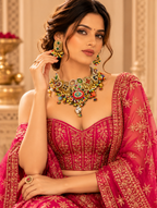 Rajrani Antique Gold Necklace Set
