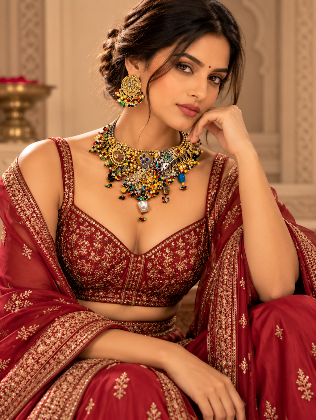 Gulrukh Traditional Statement Set