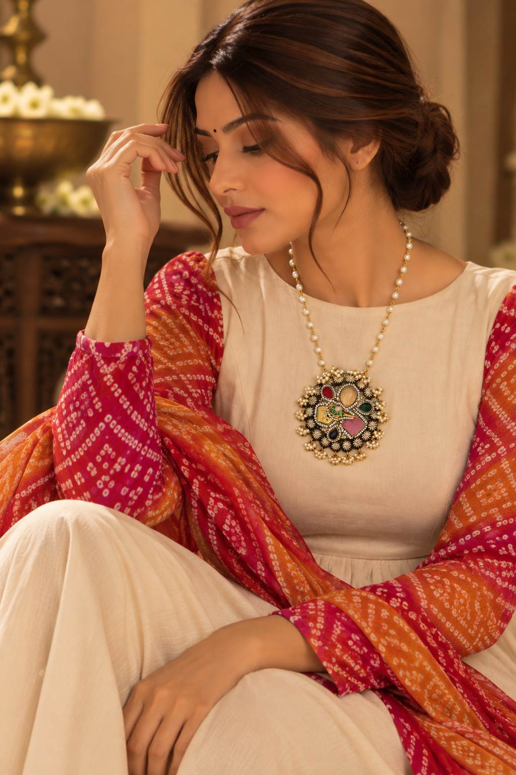 Noor Multicolour Statement Necklace