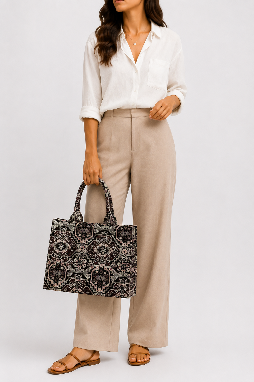 Regal Mosaic Jacquard Medium Tote