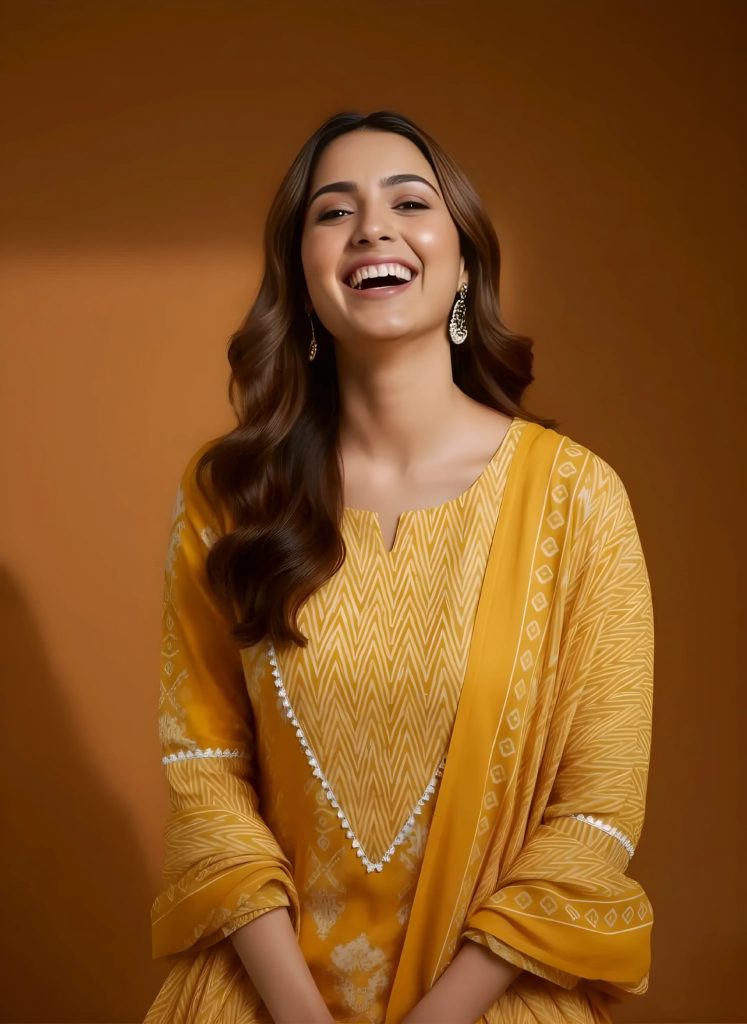 Yellow Kali Print Work Salwar Set