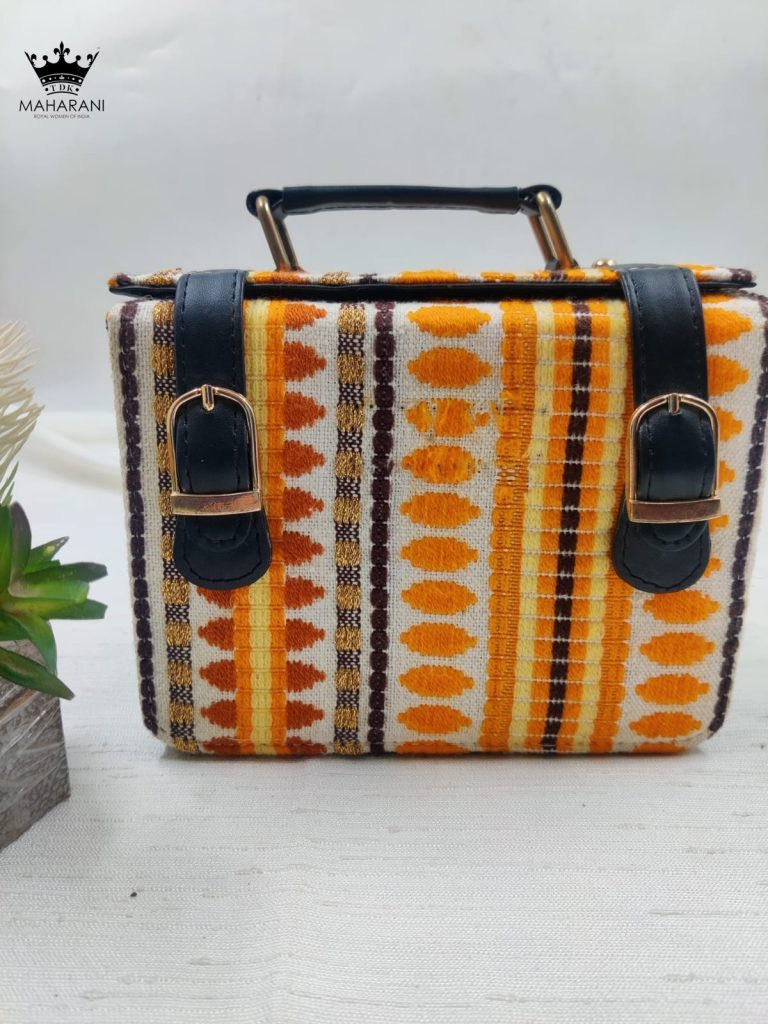 Orange Madame Briefcase Handbag