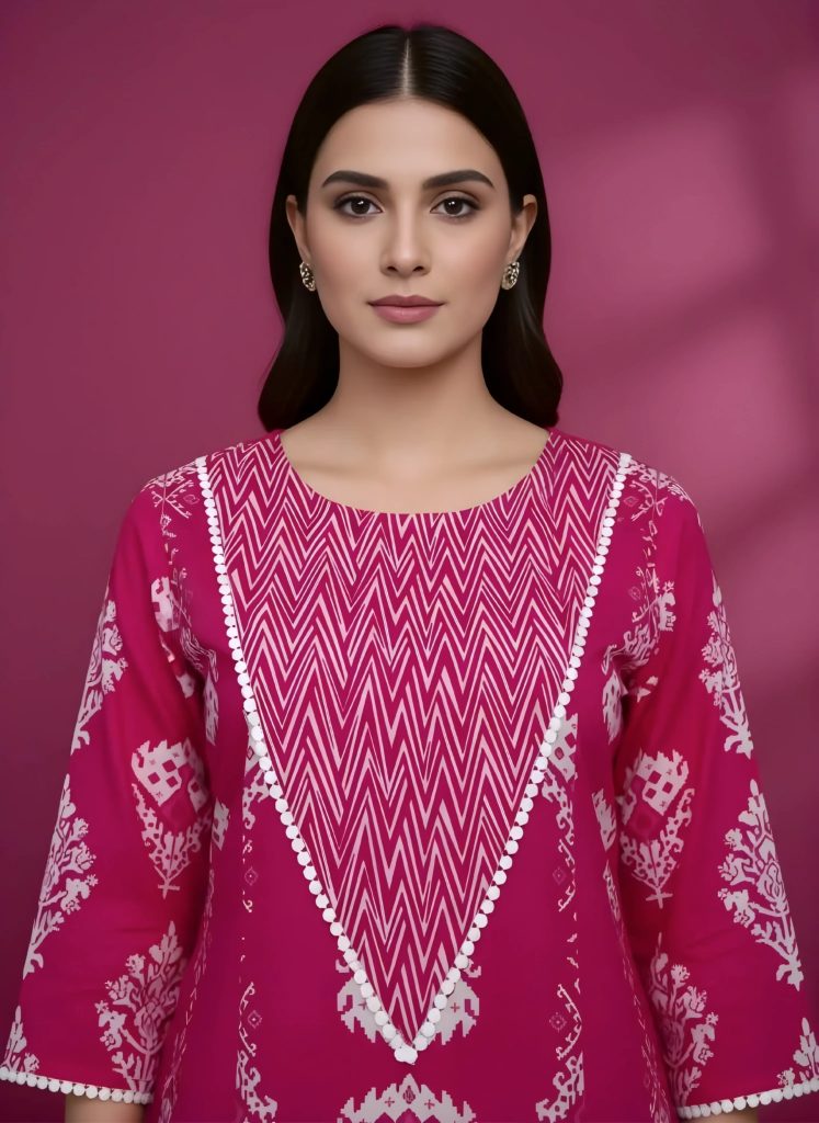 Rani Pink Kali Work Anarkali Salwar Set