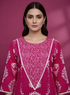Rani Pink Kali Work Anarkali Salwar Set