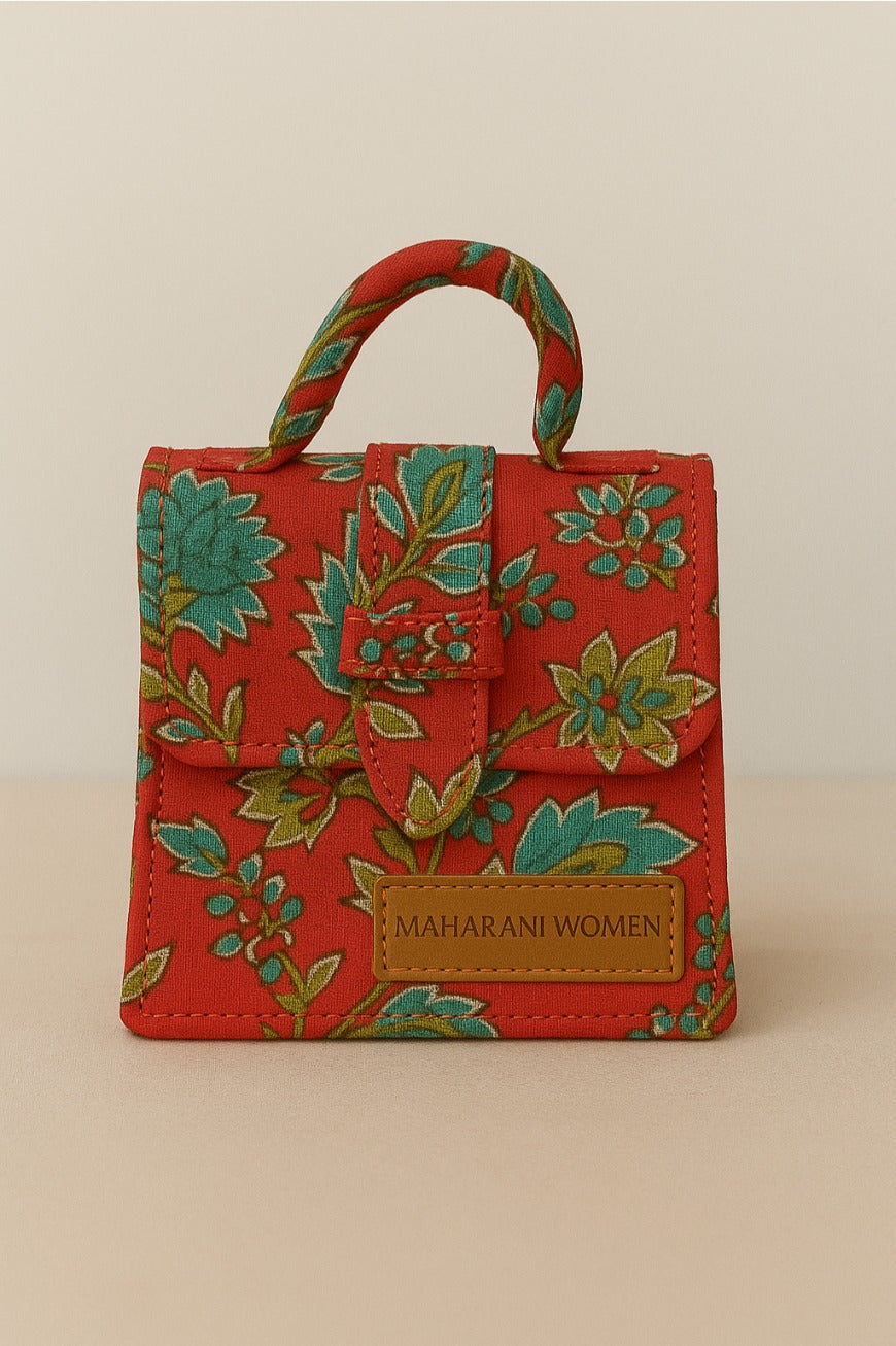 Red Mini Chic Box Tote Bag