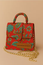 Red Mini Chic Box Tote Bag