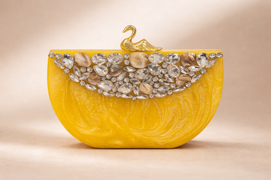Yellow Raisin Clutch