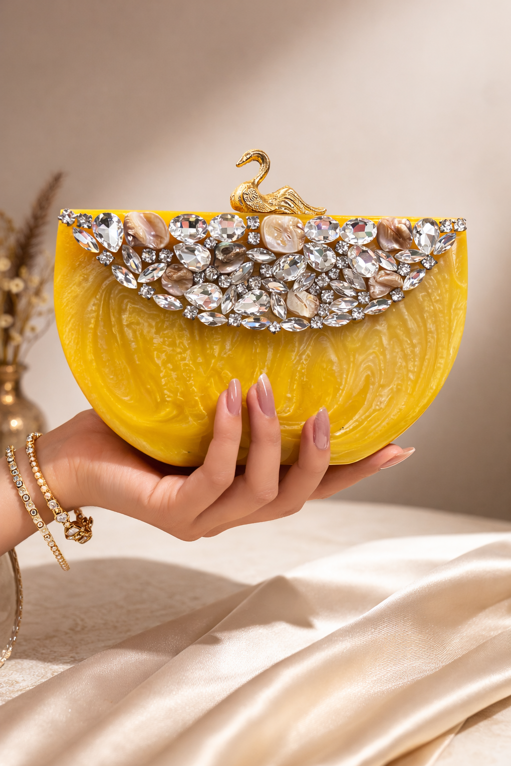 Yellow Raisin Clutch