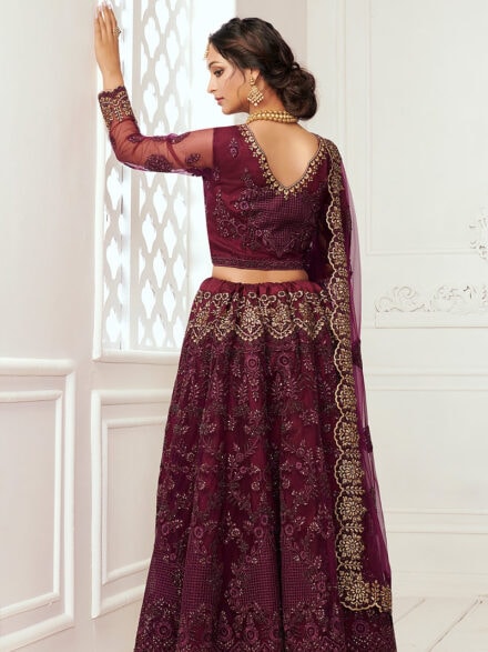 Ladies Art Silk Embroidered Lehenga Choli at Rs 1650 | Ladies Lehenga in  Mohali | ID: 22203182991