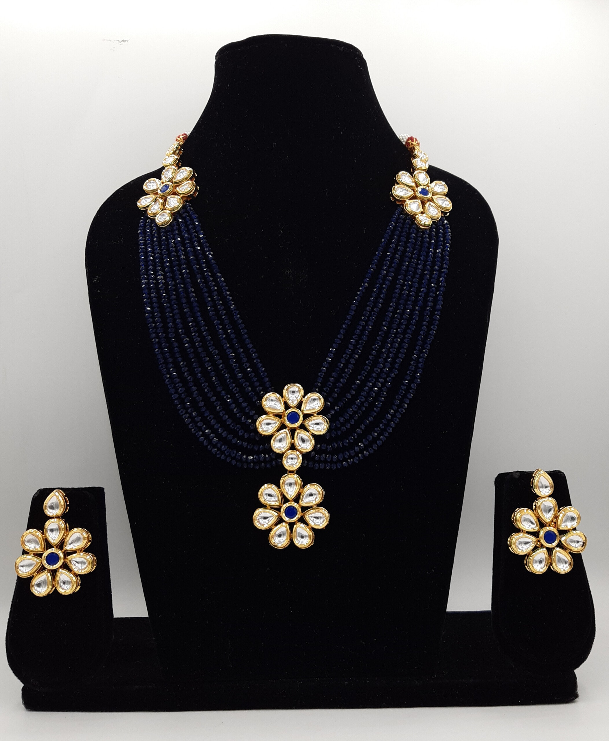 Royal blue deals jewellery set