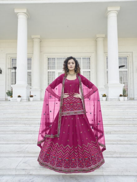 Rani Color Wedding Collection Designer Lehenga Choli :: ANOKHI FASHION