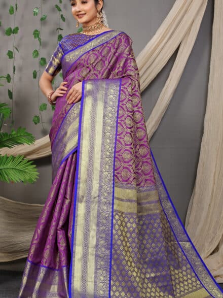 Fancy women's Soft Silk saree in Blue dvz0002537 - Dvanza.com