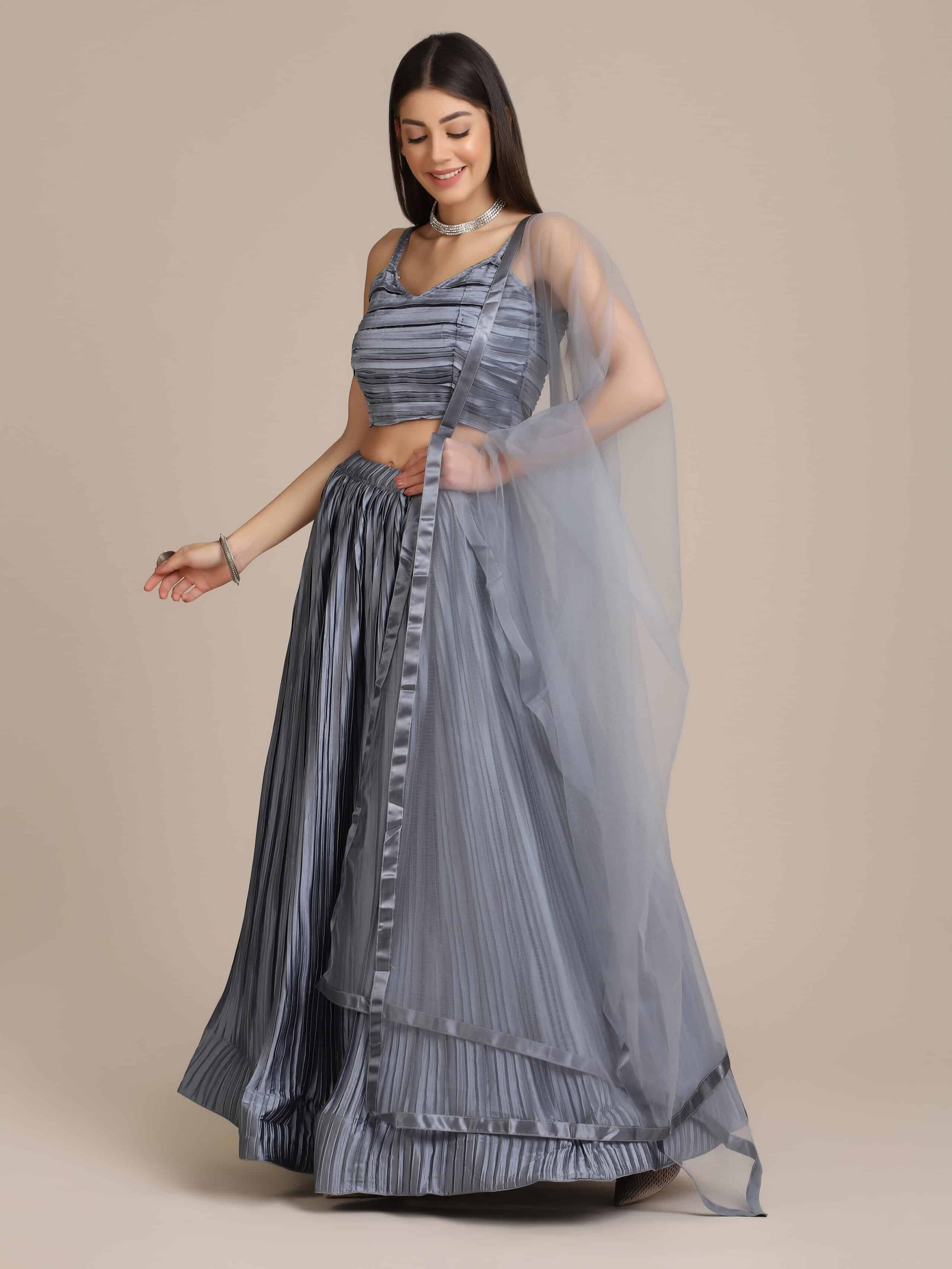 Shivganga Fashion Women Net Semi-stitched Lehenga Choli (B4U  Lehenga_Black_Free Size) : Amazon.in: Fashion
