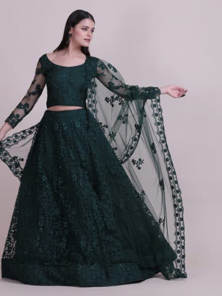 Green Colour Designer Heavy Embroidered Lehenga Choli | Bridal lehenga  collection, Designer bridal lehenga, Lehenga collection