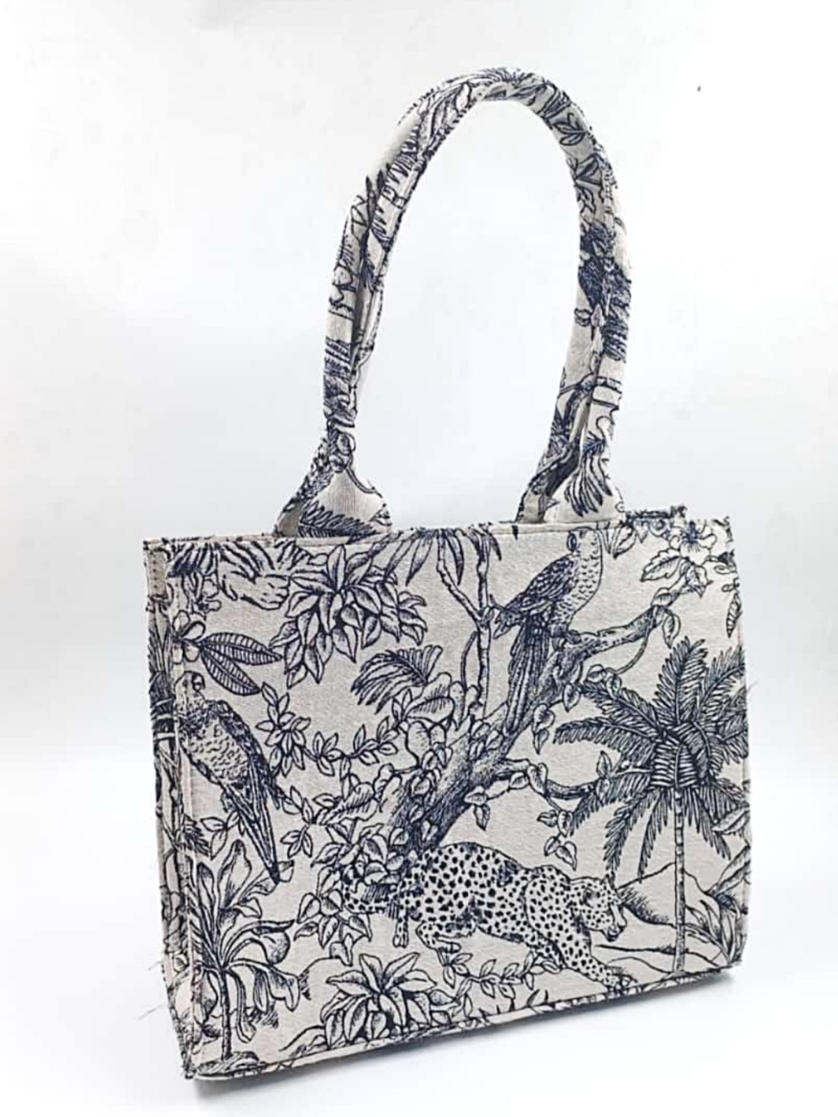 Jungle Design Jacquard Tote Bag – Maharani